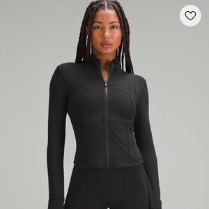 Lululemon define cropped jacket size 8 * flaw* no zipper in good used condition